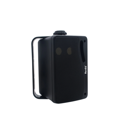 Väggmonterade utomhus högtalare 11,9 × 9,9 × 18,5 cm 2 st Passiva kabelbundna 3-vägs 200 W topp Vattentåliga