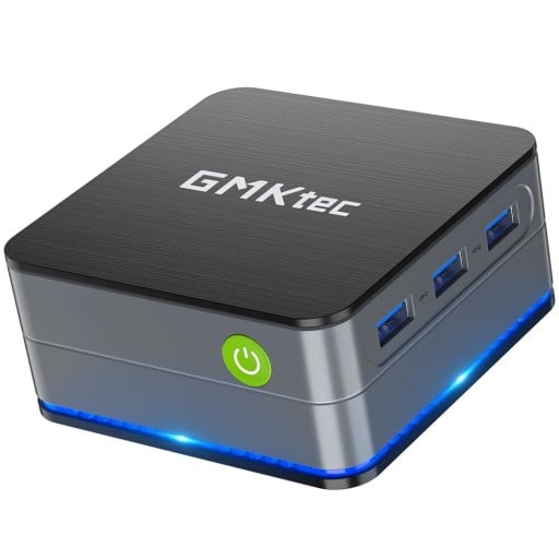 Mini stationär dator med fyrkärnig processor 3,4 GHz 12 GB minne 512 GB disk Windows 11 Pro kompakt utförande
