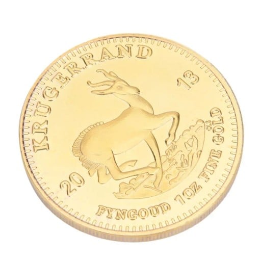 Samlarmynt 2013 Krugerrand replika 4 cm förgylld minnesmynt dekorativt samlarobjekt numismatiskt present replika