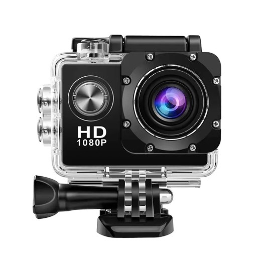 4K Ultra HD Action Camera 3MP 900mAh med vattentätt fodral för utomhus sporthjälm videoinspelning med 2,0" HD-skärm