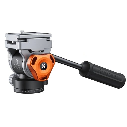 Stativhuvud för kamerahållare Hydraulisk spak Smidig kontroll av lutning och rotation för Nikon Canon Leica Sony