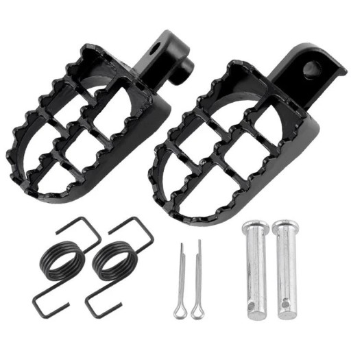Fotsteg för motorcykel 80 × 50 mm monteringshål 8 mm järn för Yamaha PW50 PW80 TW200 Honda XR50R CRF50 CRF70 CRF80 CRF100F