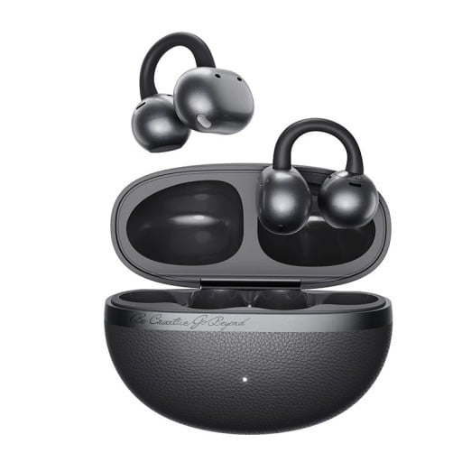 Hörlurar med öronklipp Mått 109×59×27 mm Bluetooth 6.0 Öppen lyssning IPX5 35 h 4 mikrofoner USB-C