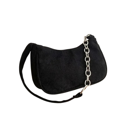 Damernas vintage handväska med dragkedja Manchesterväska för vardagsbruk Stilig retroaccessoar med praktisk stängning