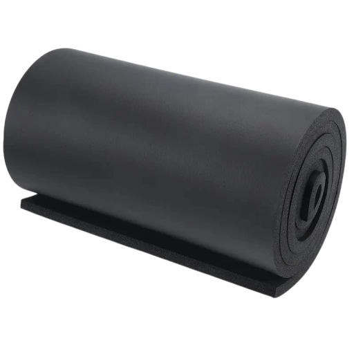 Rulle av gummiskum 5 mm x 50 cm x 100 cm Svart isoleringsmatta för bil Ljud- och värmeisolering Universell användning