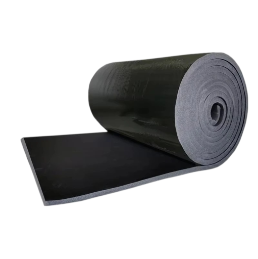 Rulle av gummiskum 10 mm x 50 cm x 200 cm Svart isoleringsmatta för bil Ljud- och värmeisolering Universell användning