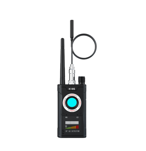 Detektor för avlyssning och dolda kameror 102 x 55 x 21 mm 95 g K18S RF 1 MHz–6,5 GHz IR laser 15 m GPS GSM WiFi
