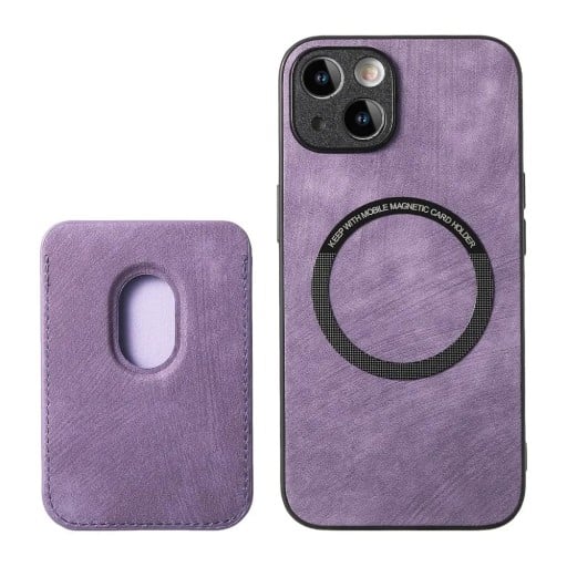 Vintage läderfodral med magnetisk plånbok för iPhone 17 Pro Max Avtagbart skydd med kortfack PU läder TPU