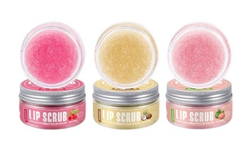 Peeling för läppar 30 g Exfolierande scrub Ljusande vård för släta läppar Skonsam borttagning av döda hudceller
