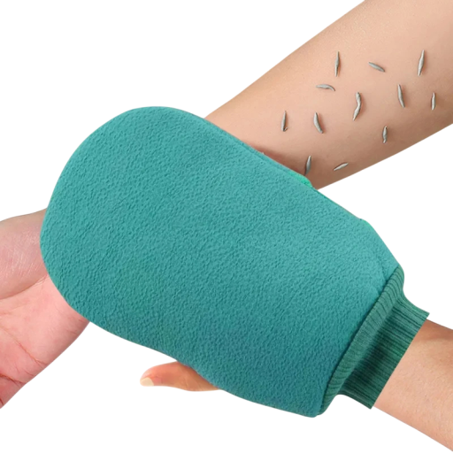 Exfolierande handskar för kroppen Universell storlek Naturligt fiber med viskos Peelinghandske för dusch och bad