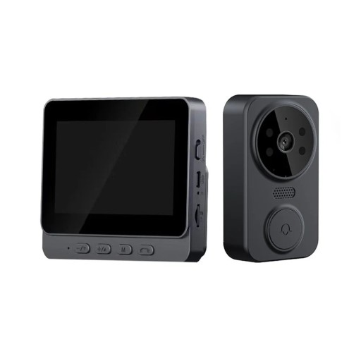 Trådlös videodörrklocka med kamera 4,3" ips-skärm 2.4g wifi nattseende tvåvägskommunikation