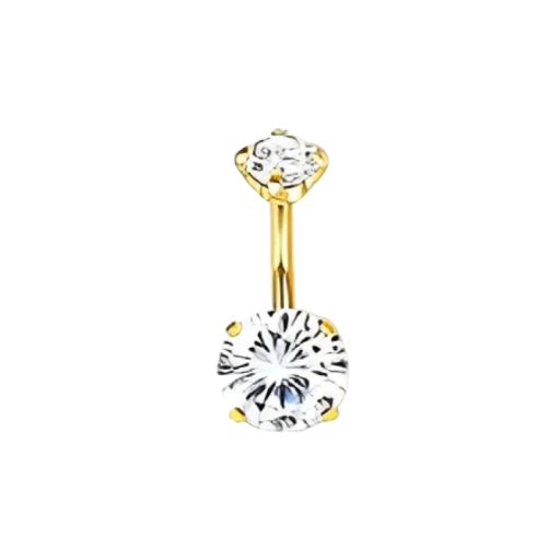 Piercing i kirurgiskt rostfritt stål Syntetiska diamanter Elegantlig glittrande kroppssmycke för örat, näsan, läppen