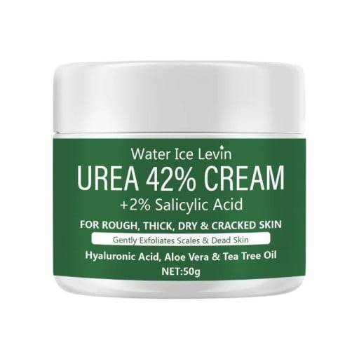 Fuktighetskräm för fötter och händer 50 g 42 % urea 2 % salicylsyra hyaluronsyra aloe vera tea tree oil