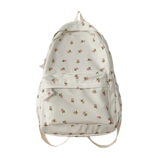 Skolryggsäck 13 × 40 × 31 cm Stort kapacitetsstudentryggsäck med blommönster Vattentålig ryggsäck för bärbar dator med ryggstöd