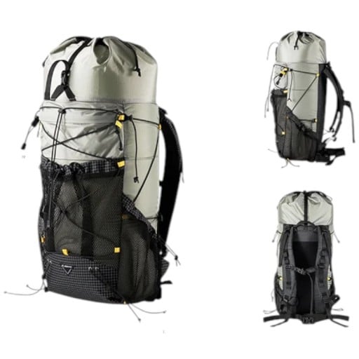 Reserucksack BISINNA 70 x 24 x 16 cm 25 l + övre fack 10 l Ultralätt utvidgbar ryggsäck Nylon