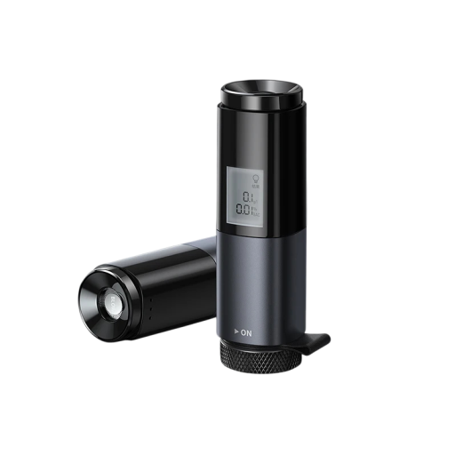 Bärbar digital alkoholtestare 8 x 2,5 x 2 cm Liten andningsanalysator LED-display USB-C Tre färgindikatorer Kontrollsensor