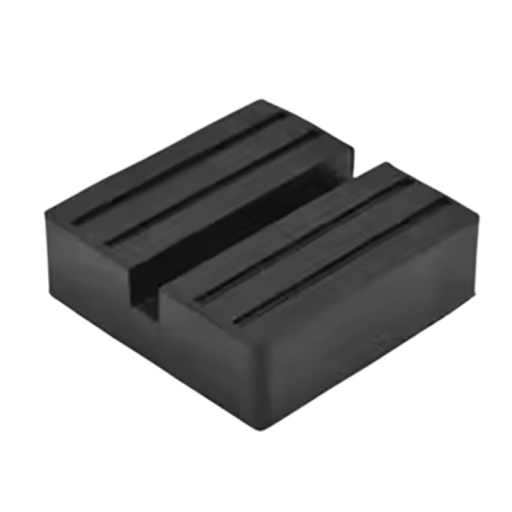 Gummaplattform för billyft 7,5 x 7,5 x 2,5 cm svart universell ram skydd av gummi