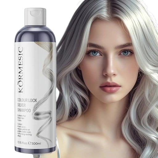 Unisex silver schampo för hår 300ml - Neutraliserar gula toner, stödjer tillväxt och volym