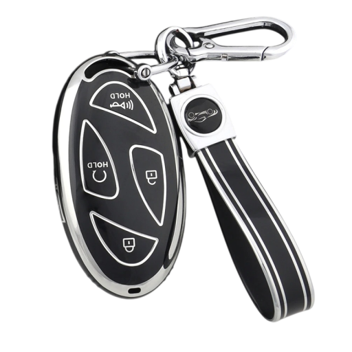 TPU-fodral för fjärrnyckel 5 knappar med nyckelring för Hyundai IONIQ 6, Grand Prix GN7, Kona