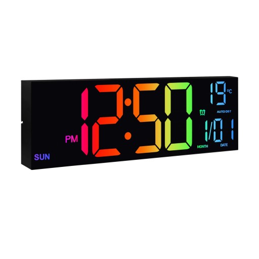 Digitala väckarklockor bord- och väggklockor 40,64 cm för moderna interiörer med stor display