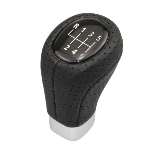 Växelspak 6 växlar svart läder och plast för BMW serie 1/3 E46 E60 E63 E64 E87 E88 E90 E91 E92 E93
