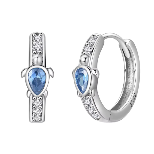 Sjösköldpaddsörhängen i 925 sterling silver för kvinnor Mode smycken födelsedagspresenter med havstema