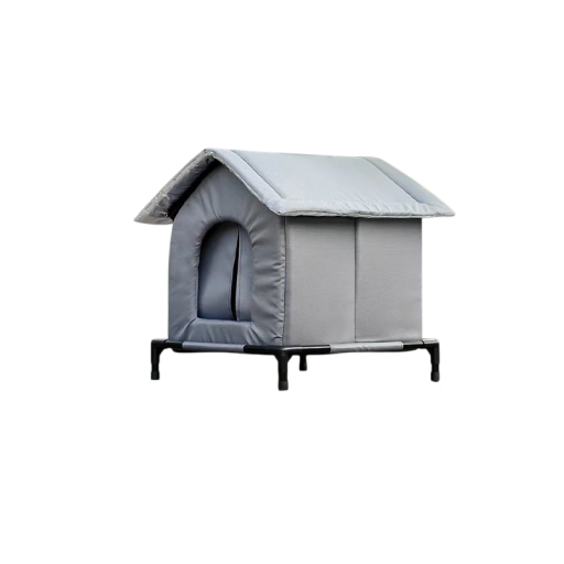 Utomhus vinterhus för hundar och katter 33 x 33 x 40 cm Stöd 7 cm Vattentätt PVC-hus av polypropenplattor dubbelväggigt