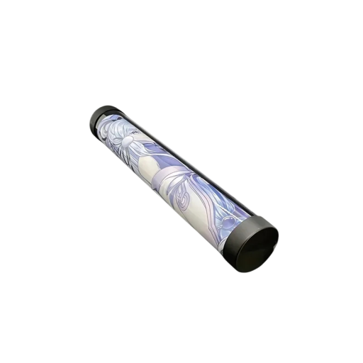 Transparent kortfodral 38,5 cm PVC material Rundt element 6 cm, tjocklek 0,7 mm, samlarfodral för kort