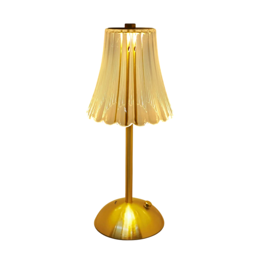 Lyxig bordslampa 30 x 13 cm, LED med justerbar ljusstyrka, 3 typer av ljus, USB-C-laddning, halkfri matta, 3W, 5V