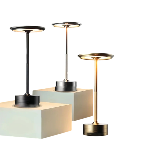 Vintage skrivbordslampa 130 x 282 mm, retro stil, justerbar ljusstyrka, USB-C laddning, touchyta, metallampa, 5V, 4W