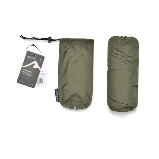 Sovsäck 210 x 80 cm för temperaturer över 15°C, nylon och polyester, kompakt förpackning 15 x 6 cm