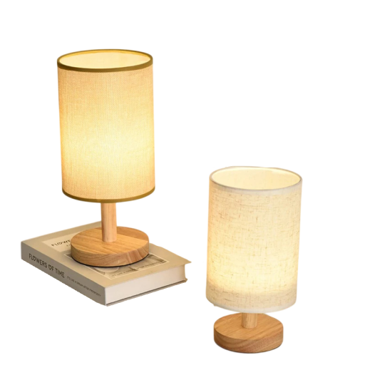 Bordslampa LED 28 x 13 cm Kinesisk stil Dekorativ belysning med tygskärm Nattlampa för sovrum