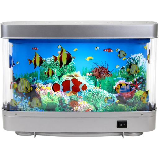 Tropiskt akvarielampa 30 x 23 x 4 cm LED 220V 8W Konstgjort akvarienattljus för barn inredning dekoration för rum avslappnande bord interiör