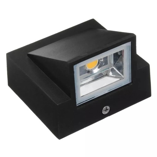 Utomhus väggmonterad LED-lampa 80 x 75 x 62 mm IP65 Aluminiumkropp 5W Modern design Hållbar fasadbelysning