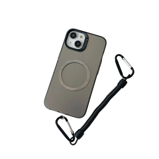 Magnetisk telefonhållare med elastiskt snöre Bärbar mobilställ för iPhone 16 15 14 13 Stark magnet