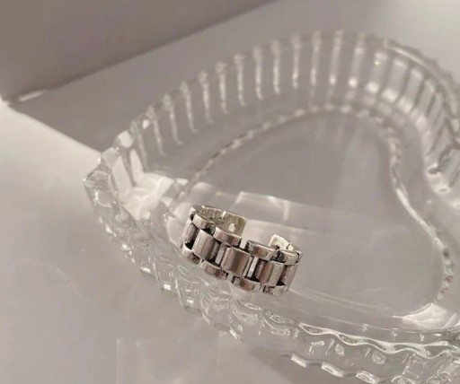 Sömlös silverring unisex justerbar storlek elegantisk design för vardagsbruk unisex ring för alla tillfällen