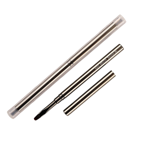 Set med 12 st penslar för naglar Metallhandtag Flera storlekar Nylonfiber Robust kopparrör Nail art målning Kosmetisk set