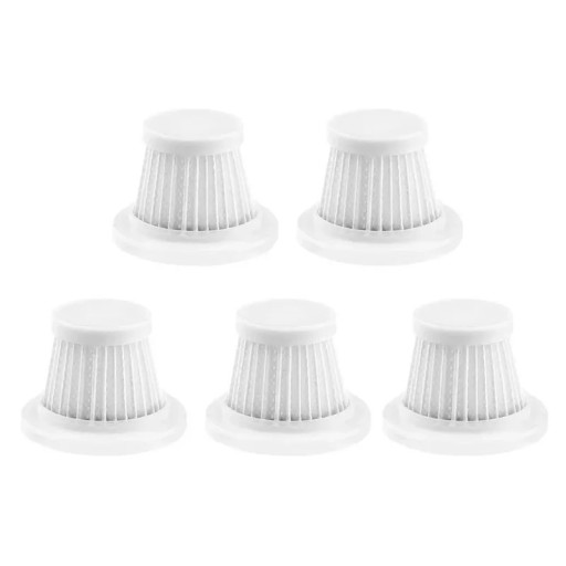 Set 5 st HEPA-filter för trådlös dammsugare 52 x 40 mm Utbytbara filter för handdammsugare för bil och hem