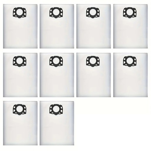 Set med 10 st dammfilter kompatibla med Karcher dammsugare WD4/WD5/WD6 och MV4/MV5/MV6 - Modell 2.863-006.0