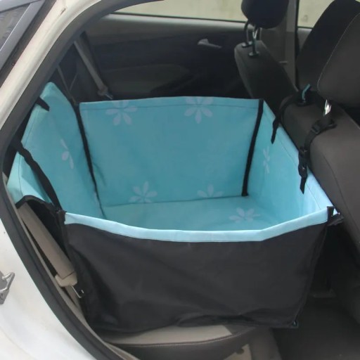 Bilbarnstol för husdjur 60 x 35 x 53 cm, PVC-material, bekväm och säker plats för hundar och katter