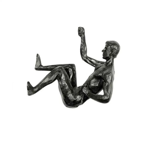 Skulptur i resin 10 x 11 cm Klättrare på väg uppför Dekorativ skulptur för inredning eller som samlarfigur