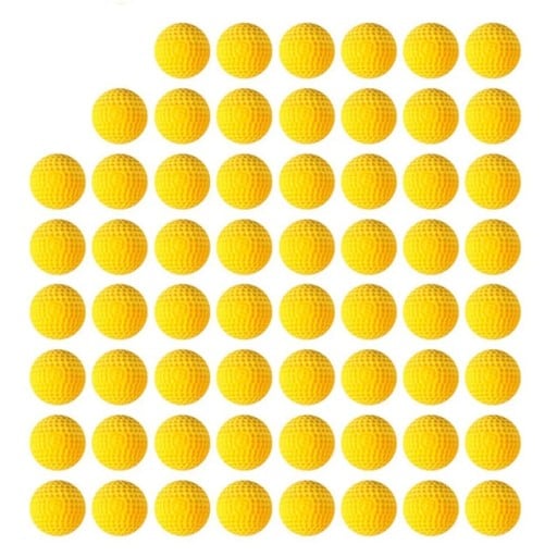 Guldfärgad skumammunition kulor 50 st diameter ca 2,2 cm Kompatibel ammunition för Nerf Rival Ersättningsrunda patroner till barnens blasters