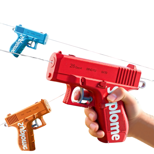 Dubbelsidig vattenpistol 15 x 3 x 11 cm Barnsprutleksak för skämt Kompakt plastvattenvapen för sommarutomhusspel