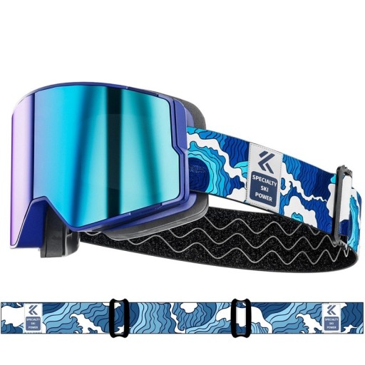 Skyddande skid- och snowboardglasögon unisex UV400 13 × 9,2 cm för vintersporter och utomhusaktiviteter