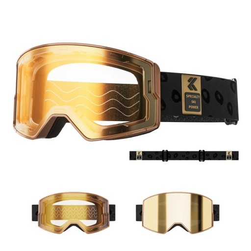 Skidglasögon unisex 13 x 9,2 cm UV400 Dubbel-lager skyddande vinterglasögon för skidåkning, snowboard och andra vintersporter