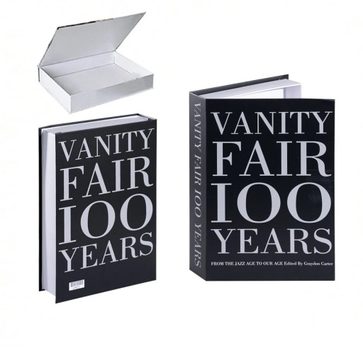 Dekorativ bok med falska sidor VANITY FAIR 100 ÅR med modern design