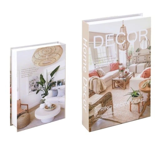Dekorativ bok med förvaringsutrymme, öppen, design Home Decor - Stilig dekoration med praktiskt förvaringsutrymme för interiörer