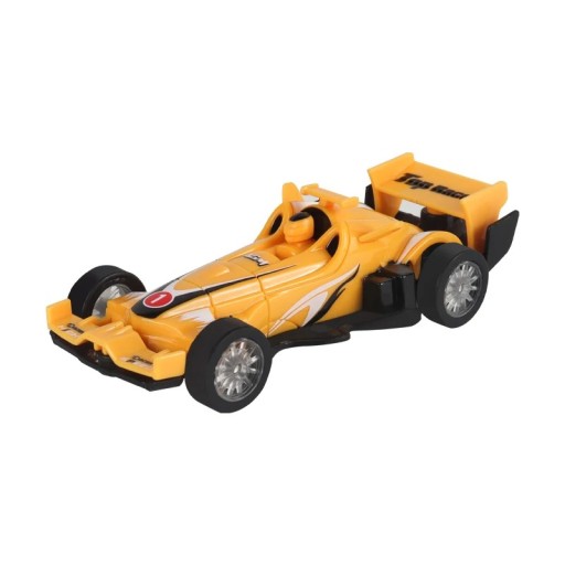 Modell formel 10 x 4,3 cm Gul färg Racerbil Leksak för barn Samlarmodell av formel Dekoration eller present för motorsportfans