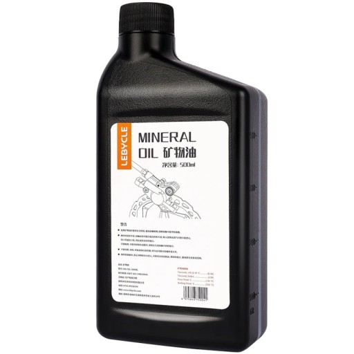 Mineralolja 500 ml för hydrauliska bromsar, kompatibel med Shimano, Tektro, Magura och andra system