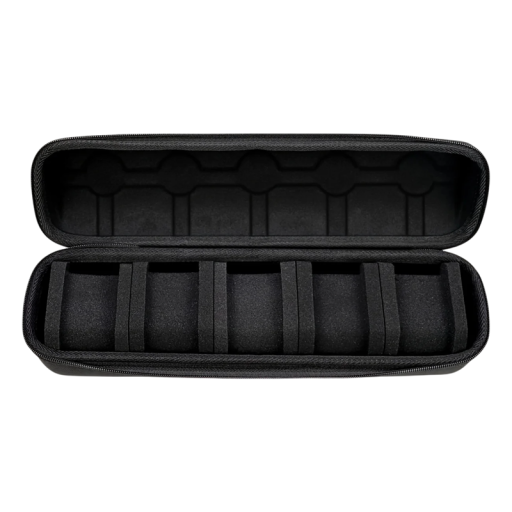 Klockfodral 34 x 8,5 x 9 cm Resaorganisatör med 5 fack Kuddinsats för smartklockor Presentförpackning